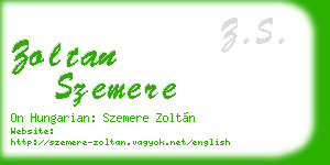 zoltan szemere business card